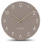 Cander Berlin MNU 2625 P Wanduhr lautlos ohne Ticken 25 cm analog Küche Wohnzimmer modern Vintage warmgrau MDF