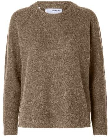 Selected Femme Female Strickpullover Langärmeliger