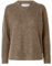 Selected Femme Female Strickpullover Langärmeliger