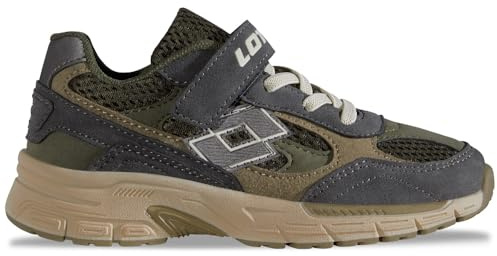 Lotto Stylecode: 2601280K FLOWTIV K Unisex Kids Sneakers I in kinderfußgerechter Passform I mit Elastik-Schnürung & Klettverschluss I bequem gepolsterte Schaftkante