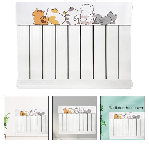 Modern Decorative Radiator Cover Plush Fabric Provides Effective Dust for PROTECTION and Style (80cm)