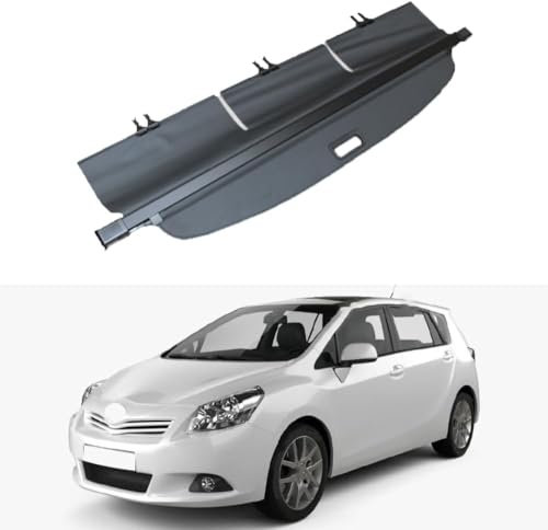 YYATT Auto Einziehbarer Laderaumabdeckung für Toyota Verso 2008 2009 2010 2011 2012-2018, Frachtabdeckungen Schutz Der Privatsphäre Abdeckung Hutablage Cargo Cover