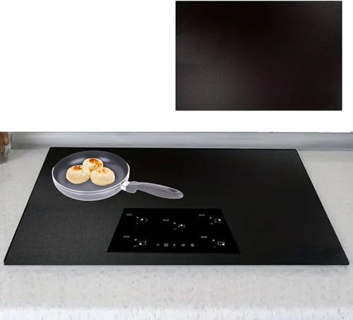 Qwrqwr Induction Hob Protector Mat BPA-Free Silicone Cooktop Cover for Electric Cookers Non-Slip and Scratch-Resistant Ceramic Hobs Protection(78 x 52cm)