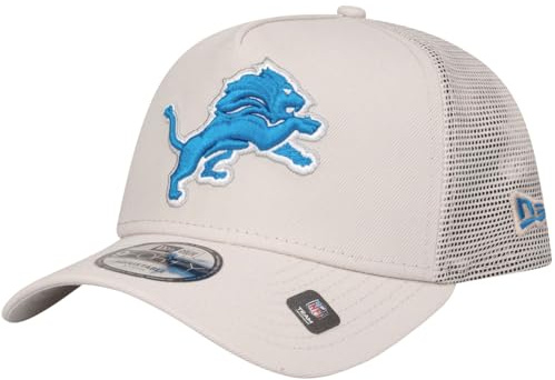 New Era A-Frame Mesh Trucker Cap - Detroit Lions Stone