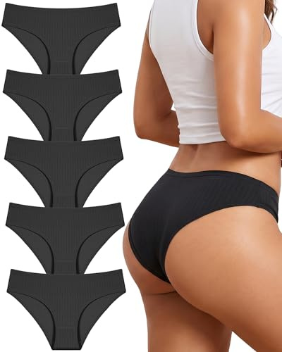 Unterhosen Damen Baumwoll Unterwäsche Slip Panty Frauen | Sport Slip Breathable Panties Basic Atmungsaktiv Pantys Soft Hipster Skin-friendly