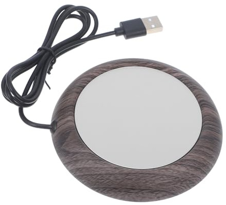 Toyvian USB Tassenwärmer Wiederverwendbarer Becher stövchen mit Sicherer Temperaturregelung Leichtes Langlebiges Heizuntersetzer für Kaffee Milch und Getränke Am Schreibtisch