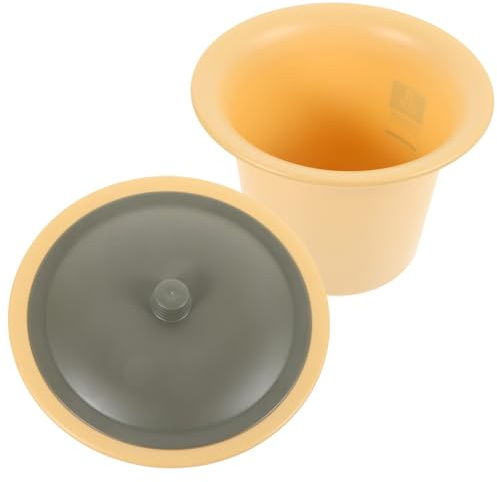 ibasenice Urinal aus Kunststoff mit Deckel Tragbarer und Wiederverwendbarer Spucknapf für Erwachsene und Ältere Menschen für Zuhause und Unterwegs