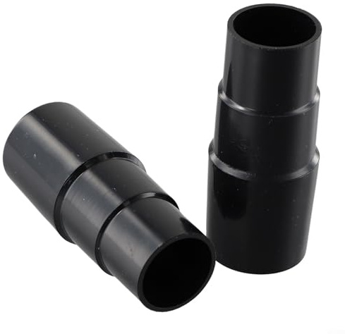 DystopiaWorld Vacuum Cleaner Hose Connector Adapter, 2-Pack, 32mm to 35mm Brush Nozzle Adapter, Plastic Connector for Flexible Hose and Brush Heads