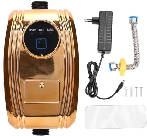Fockety Pompe de Surpression D'Eau, Pompe à Eau Automatique à économie D'énergie 28 L/min 80 W, Surpresseur D'arrosage Silencieux pour la Maison, la Douche, le Jardin, L'irrigation (Prise UE)