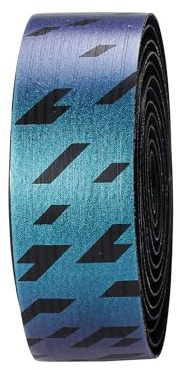 BBB Cycling Nanoribbon Gel Lenkerband – Rutschfestes Rennrad Lenkerband mit Nano-Struktur & Gel-Polsterung – Vibrationsdämpfend, Komfortabel & Langlebig – Inkl. Endstopfen - BHT-19 Schwarz/Blau