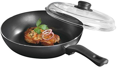 Ballarini Garda Schmorpfanne 28 cm mit Glasdeckel 39TN03.28 mit 3-facher Antihaftversiegelung