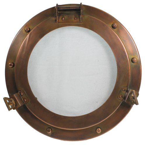 RedSkyTrader 11 Iron Porthole Window - Nautical Port Hole - Ship Decor