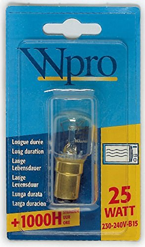 Wpro lmo007 Leuchtmittel Mikrowelle B15 T25 25 W 220 V