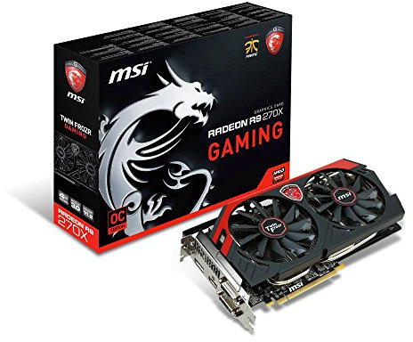 MSI V303-020R R9 270X Gaming Grafikkarte (4GB GDDR5, 2X DVI, HDMI, DP, 2S, 1 GPU)