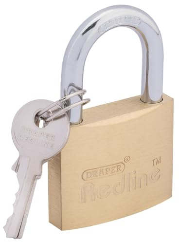 Draper Redline 68022 38 mm Brass Cylinder Padlock