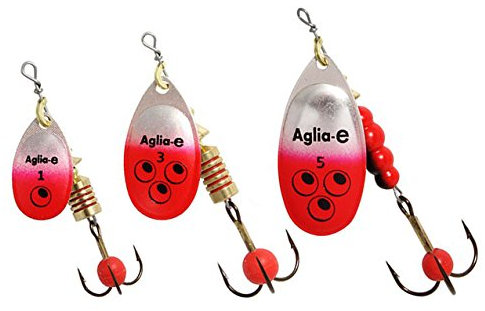 Mepps cuillers aglia e Argent/Rouge