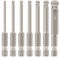 7pcs Metric Ball End Hex Screwdriver Bit Set 1/4 Inch Hex Shank Ball End Allen Driver bits Magnetic 65MM Length 2MM 2.5MM 3MM 4MM 5MM 6MM 8MM