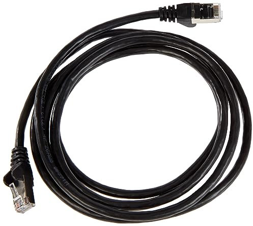 PremiumCord Netzwerkkabel, Ethernet, LAN & Patch Kabel CAT6a, 10Gbit/s, S/FTP PIMF Schirmung, AWG 26/7, 100% Cu, schnell flexibel und robust RJ45 kabel, schwarz, 2m
