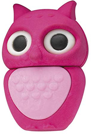 Westcott E-66066 PINK 3D-Radierer Eule, pink, 2 x 3 x 4 cm