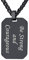 Custom4U Anpassbarer Achteck Militär Armee Erkennungsmarke Anhänger mit Gravur Edelstahl Armee Stil Dog Tag Anhänger in Schwarz mit 55cm+5cm Kette für Vatertag Geburtstag Weihnachten