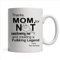 NA Merci Maman de ne Pas m'avoir avalé et d'avoir créé l'amour de la légende - Tasse à café Blanche pour la fête des mères