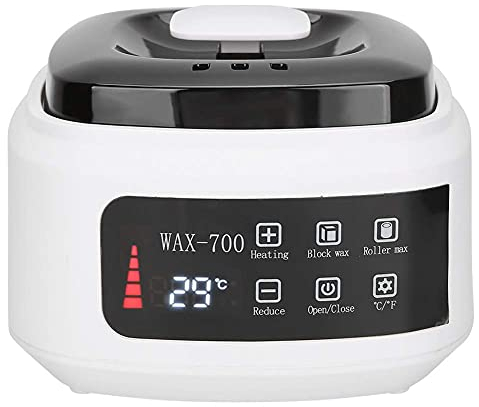 Riscaldatore di cera per depilazione, riscaldatore di cera elettrico 120W Macchina per cera depilatoria, controllo della temperatura femmina per(220V, European standard)