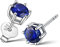 FaithHeart 925 Damen Rund Ohrstecker Geburssteine Tansanit Ohrschmuck Damen Geburstag Geschenke