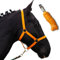 Halfter für Pferde mit Strick | Führstrick Pferd mit Halfter | Halfter Shetty, Pony, Vollblut, Full, X-Full mit Strick (Orange, Kaltblut)