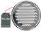 KOTARBAU® Lüftungsgitter ⌀ 150 mm Edelstahl Rund Abluftgitter Verschrauben Flansch Insektschutzgitter Belüftungsgitter Entlüftungsgitter Lamellengitter