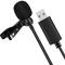 HUFFA Microphone cravate universel USB à clipser pour ordinateur - Micro omnidirectionnel Plug and Play