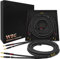 WORLDS BEST CABLES 2 Meter ULTIMATE - 9 AWG - Ultra-Pure OFC - Premium Audiophile HiFi Speaker Cable Pair with Eminence Gold Banana Plugs & Carbon Tweed Jacket