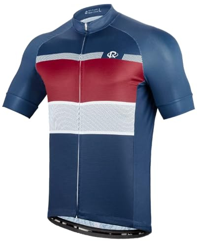 ROTTO Herren Radtrikot Fahrrad T-Shirt Kurzarm Einfache Linien Serie