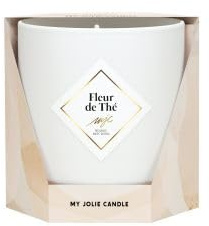 My Jolie Candle - Bougie Essentielles fleur de thé collier or et noir
