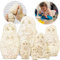 AEVVV Set 7 pcs Unfinished Nesting Dolls Blank for Arts and Crafts, DIY Projects - Wooden Crafts to Paint Your Own Matryoshka - Blank Russian Nesting Dolls