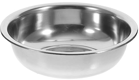 MAGICLULU Edelstahlbecken Große Premium-Schüssel mit Poliertem Spiegel Verdickte Wäschewanne Fußbadewanne Geschirrwanne Home-Geschirrpfanne Küchenvorbereitungsschüssel für Induktionsherd B