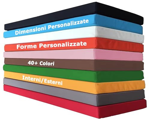 XIEMINLE Cuscini per Panca da Giardino, Dimensioni Personalizzate, Rimovibile Cuscino per Sedie Interne ed Esterne, 2/3 Posti Resistente all'Acqua Cuscino Sedile per Terrazza Cucina (Spessore 5cm)