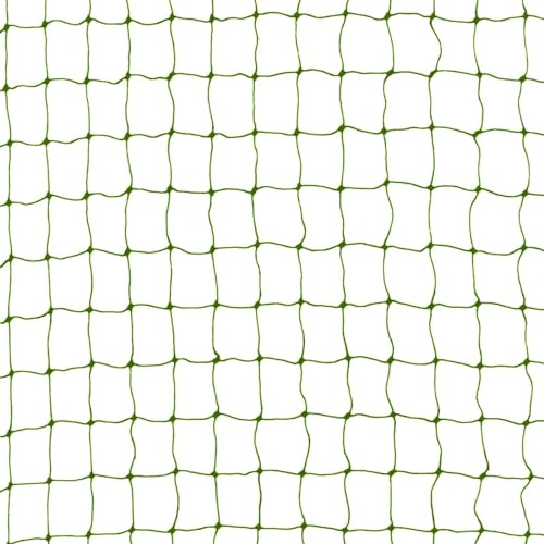 ALLEGRA Katzennetz für Balkon und Fenster, Größen (mit Drahtverstärkung möglich), Balkonnetz, Sicherheitsnetz (olvigrün (drahtverstärkt), 3x8m)