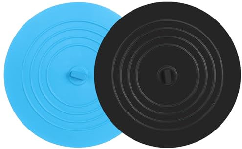 FIHODONE 2 Stück Abflussstopfen Silikon,15.5cm Badewannenstöpsel, Abflussstopfen Waschbecken,Gummi Stöpsel Waschbecken,Universal Stöpsel für Spülbecken,Waschbeckenstöpsel für Küche Badewanne Bäder