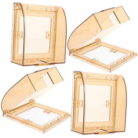 HOMSFOU 4 Stücke Babyproof Outlet Abdeckung Buchse Box Pp Material Steckdose Abdeckung für Jungen und Mädchen