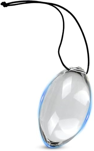 BDSMLOVE Plug anal en verre avec corde de sécurité, sex toýs couple plug anale, Design ovale classique, butt plug anals jouet sexualité couple sextoyse couple plaisir (Grand)