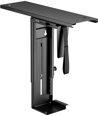 Wiltec Untertisch PC-Halterung mit Gleitschiene 360° Schwenkbar für Computer-Gehäuse bis 10kg