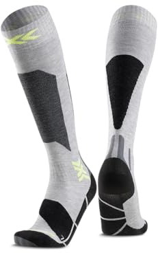 X-Socks Ski Discover OTC Junior - Kinder-Hochleistungs-Skisocken für verbesserten Komfort, optimale Leistung und Langlebigkeit auf der Piste für junge Skifahrer - Blaue Blüte/Marine, 24-26