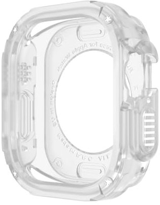 NEYENS Funda para Apple Watch Ultra Cover 49mm 40mm 41mm 44mm 45mm 42mm 38mm Carcasa anticaída iWatch Series 9 8 7 6 5 4 SE 3 2 Funda para reloj(Transparent,38/40/41mm)