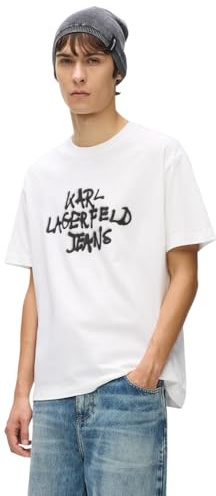 Karl Lagerfeld Jeans Herren Regular Short Sleeve Graffiti T-Shirt