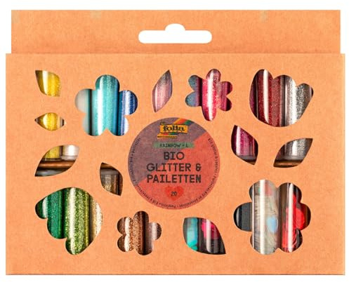 Organic Bio Glitter & Pailletten Set, 20-teilig