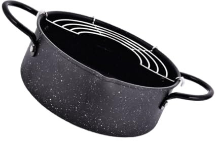 Mikinona Mini Poêle à Japonaise pour Friture Maison Casserole à Tempura Filtre Compatible Induction Friteuse pour Poulet