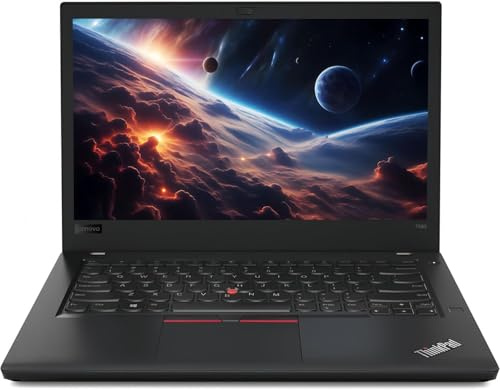 Lenovo ThinkPad T480 Business Laptop, 14-Inch, Intel Core i5-7300U, 16GB RAM, 512GB SSD, QWERTY Keyboard, Windows 11 Pro (Renewed)