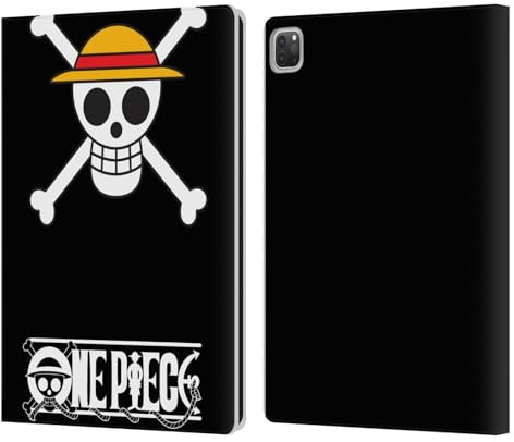 Head Case Designs Offizielle One Piece Klassisches Crew-Logo Grafische Kunst Leder-Wallet-Hülle Kompatibel mit Apple iPad Pro 12.9 2020/2021/2022