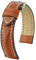 HIRSCH Herren Uhrenarmband Kalbsleder Modell Heavy Calf 20 mm Goldbraun