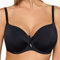 AVA Damen Bikini Oberteil Bademode Musterlos Bügel Regulierbar SK-13, Schwarz,70J